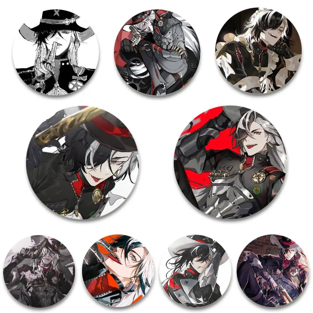 Honkai Star Rail Boothill Anime Badges Anime Round Laser Badge Cartoon Brooch Clothes Backpack Accessories Lapel