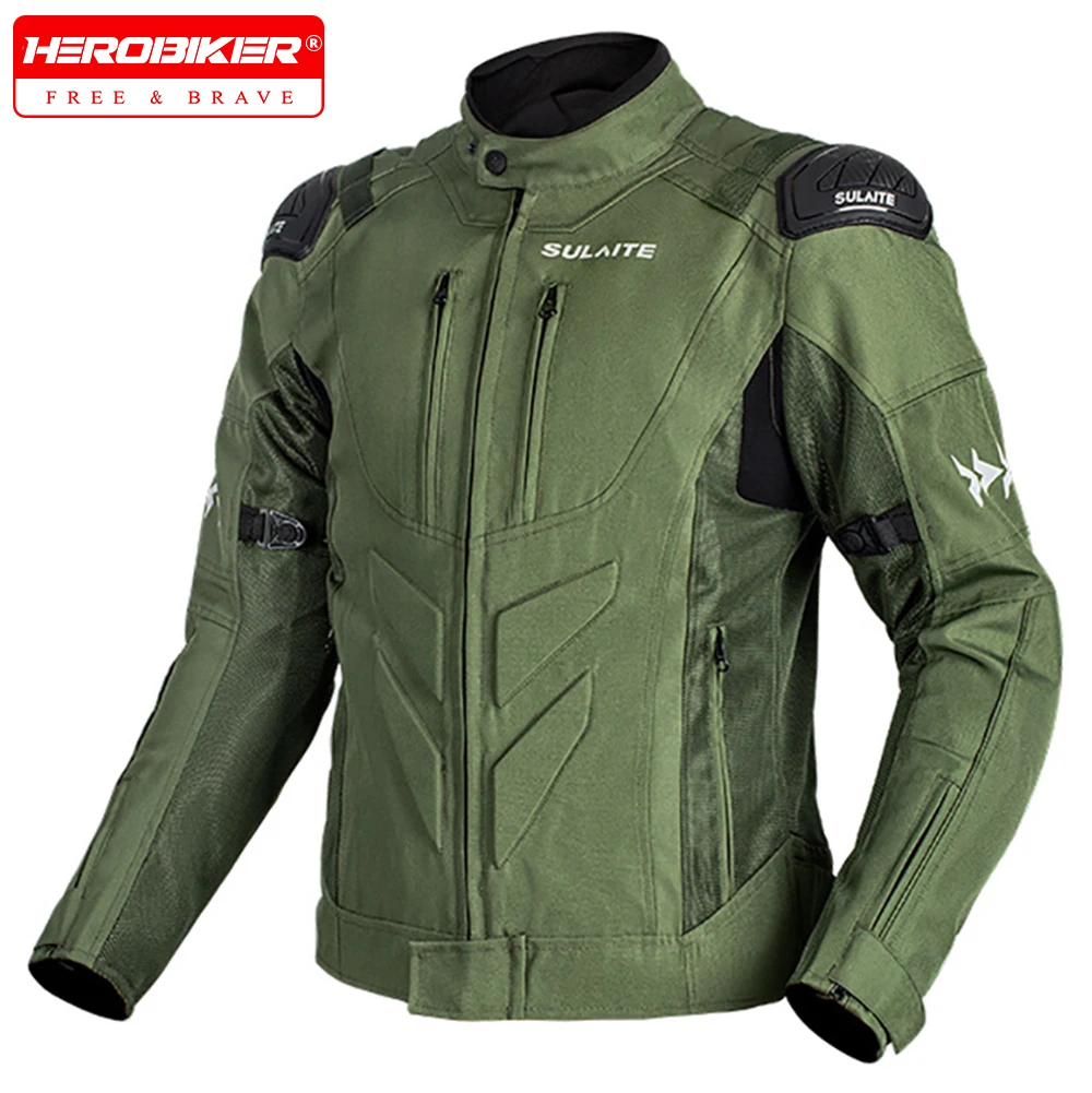 

Summer Motorcycle Jacket Road Racing Motocross Jacket Tensile Protective Chaqueta Summer Breathable Motorcycle Equipment Men