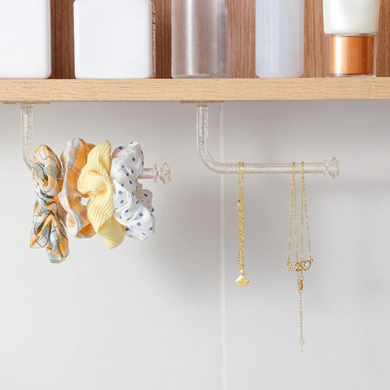 Прозрачная-стойка-для-повязки-на-голову-самоклеящаяся-подставка-органайзер-без-перфорации-держатель-с-аксессуарами-для-волос-полка-для-хранения-повязок-на-голову