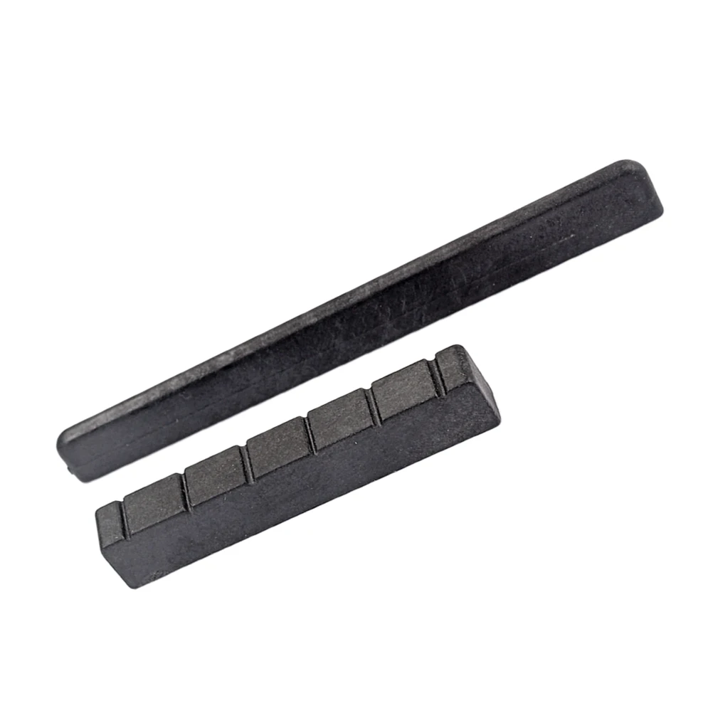 

Plastic Guitar Nut Saddle Replacement Easy Cut Black Bone Parts Bridge Saddles Blank Fit Guitar Classical Accessories