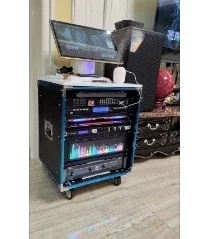 3U Cabinet Professional Full-color Rack-Mount Music Spectrum Display RGB Level Rhythm Light