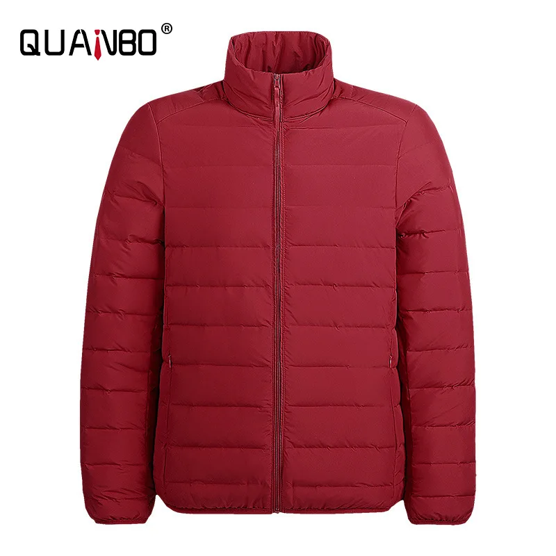 

2024 New Men's 90% White Duck Down Seamless Autumn Winter Warm Jacket Male Lightweight Breathable Windproof Packable Down Coat