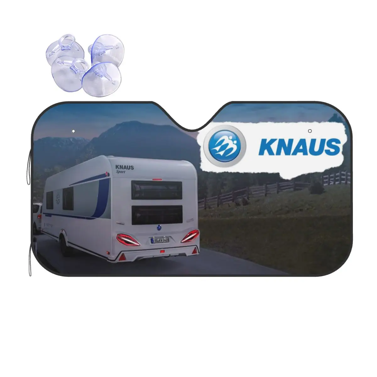 

Knaus Caravan Sunshade Windscreen Car Front Windshield Window Sun Visor Accessories Covers