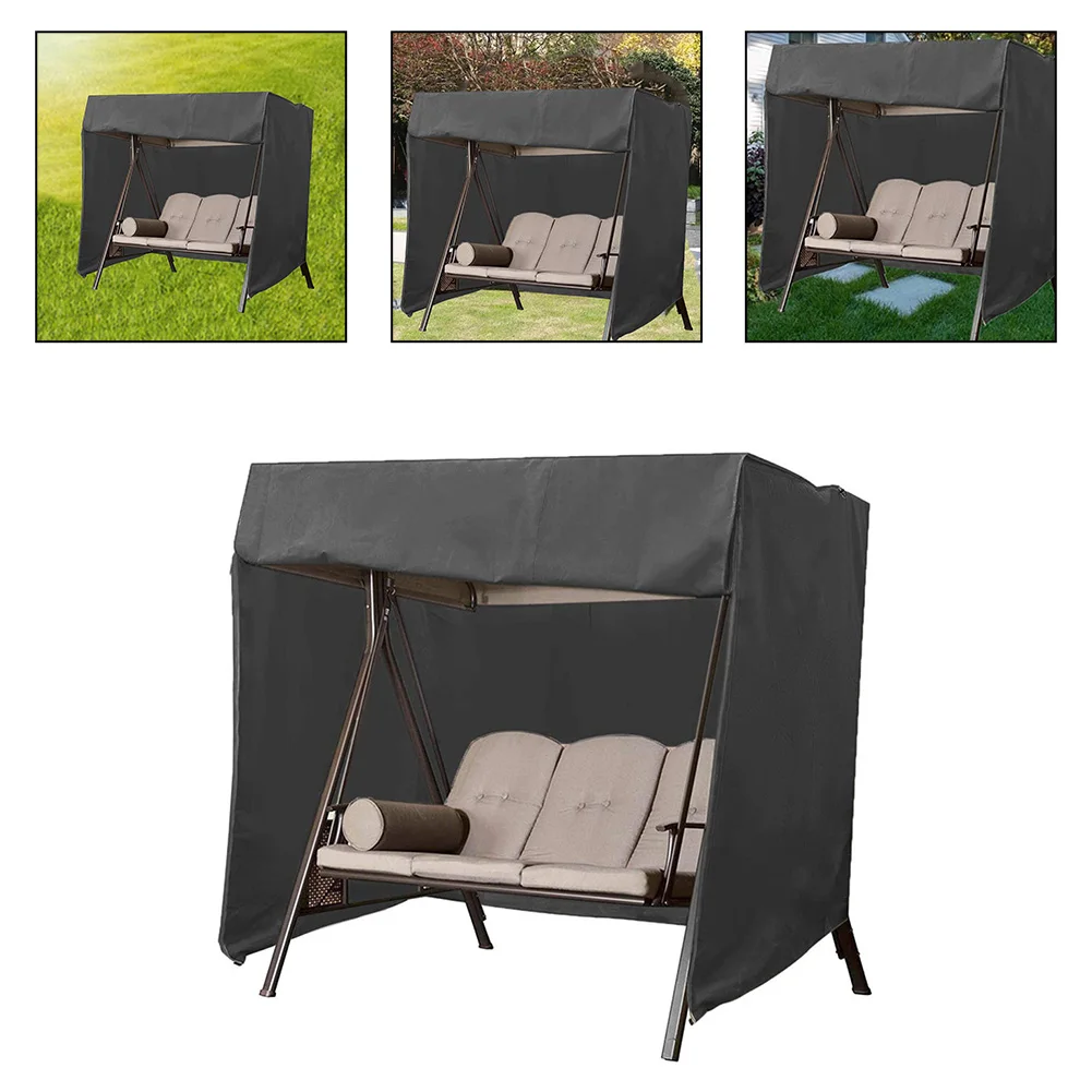 

210D Swing Seat Cover Outdoor Courtyard Swing Cover Rainproof Furniture Cover For Garden Furniture Outdoor Furniture Cover