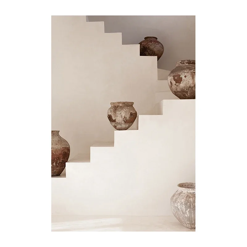 البوهيمي الكلاسيكية زهرية لا تزال الحياة الرسم على لوحات القماش الجدارية Ins نمط الجمالية المشارك يطبع صورة لغرفة المعيشة الحديثة ديكور