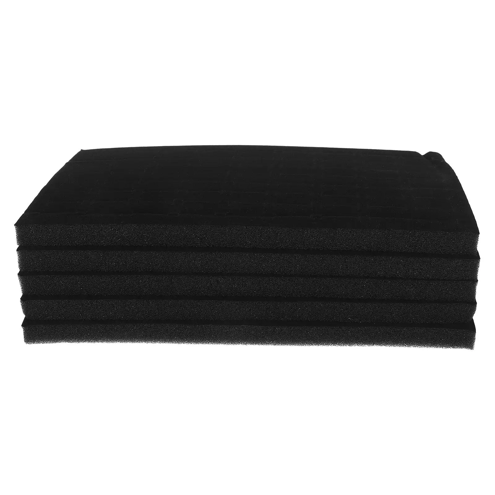5Pcs Jewelry Box Foam Insert Black Soft Tray Liner 9.65x5.6x0.5 Inches Ring Display Organizer Jewelry Drawer Insert 72 Slots