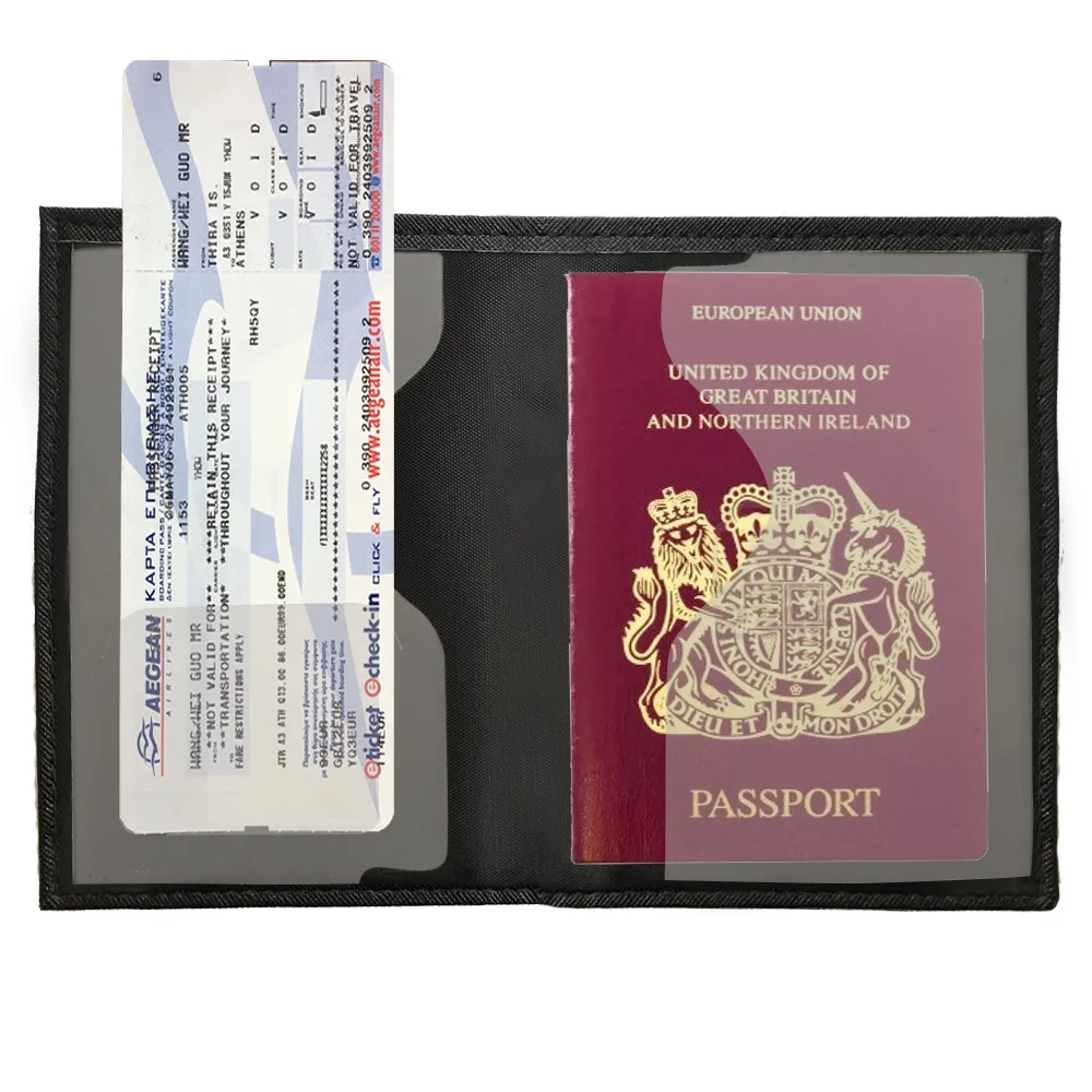 Couverture de Passeport Personnalisable en Cuir PU, Porte-Passeport de Voyage, Couverture d\'Identité, Portable, Carte Bancaire, Série Lettres,