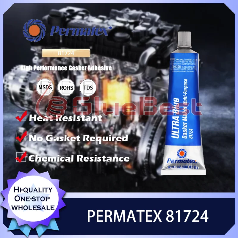 Permatex 81724 Ultra Blue High-Temperature Insulating Gasket Maker Curing Agent for Automotive and Industrial Original Product