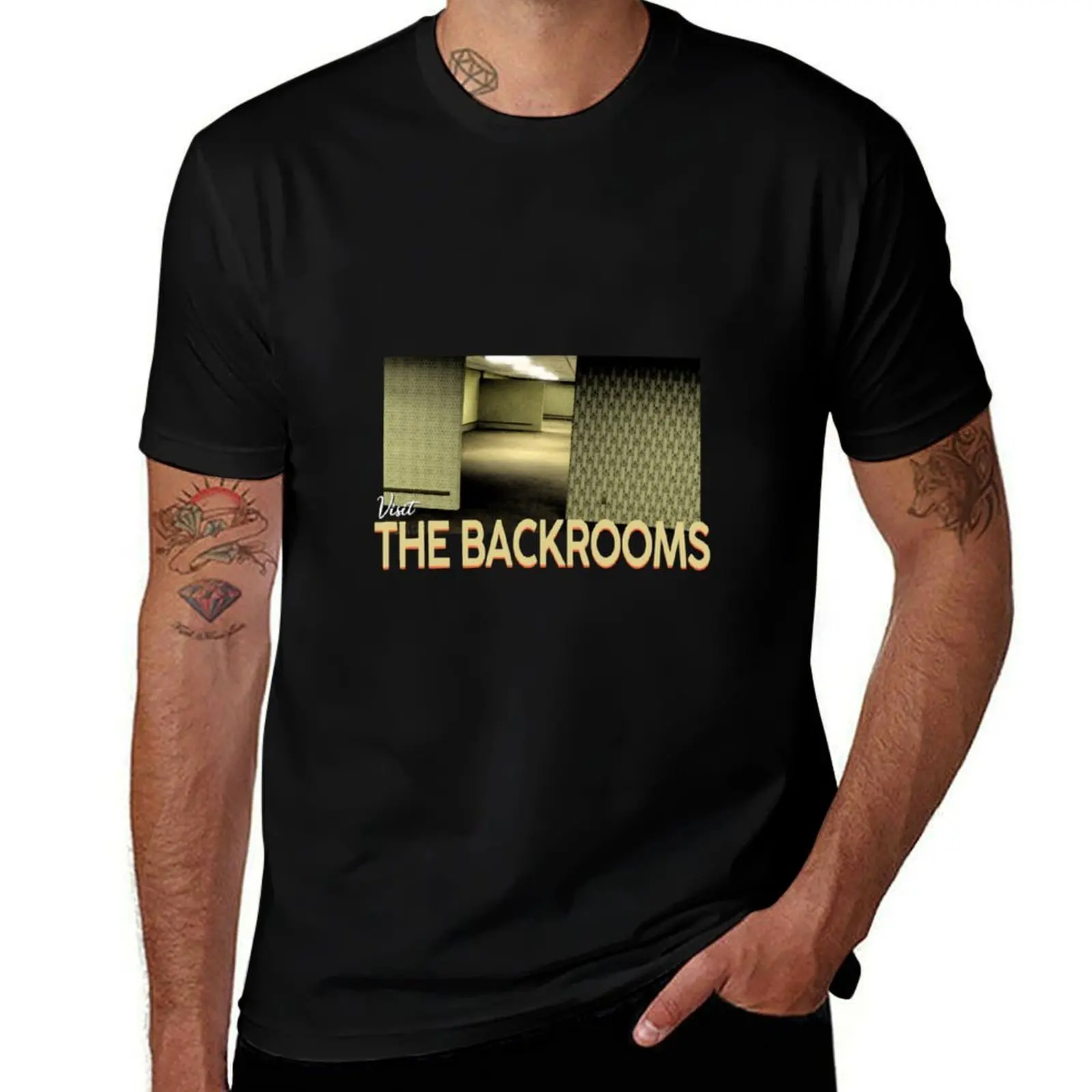 

Backrooms Visit the Backrooms T-Shirt man t shirt graphic t shirt man casual T-Shirt
