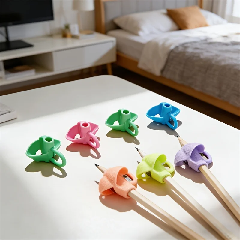 Ergonomic Correction Pen Grip Device Silicone Pencil Grip Posture Trainer Home School Office Writing Auxiliary Stationery - Detail 1