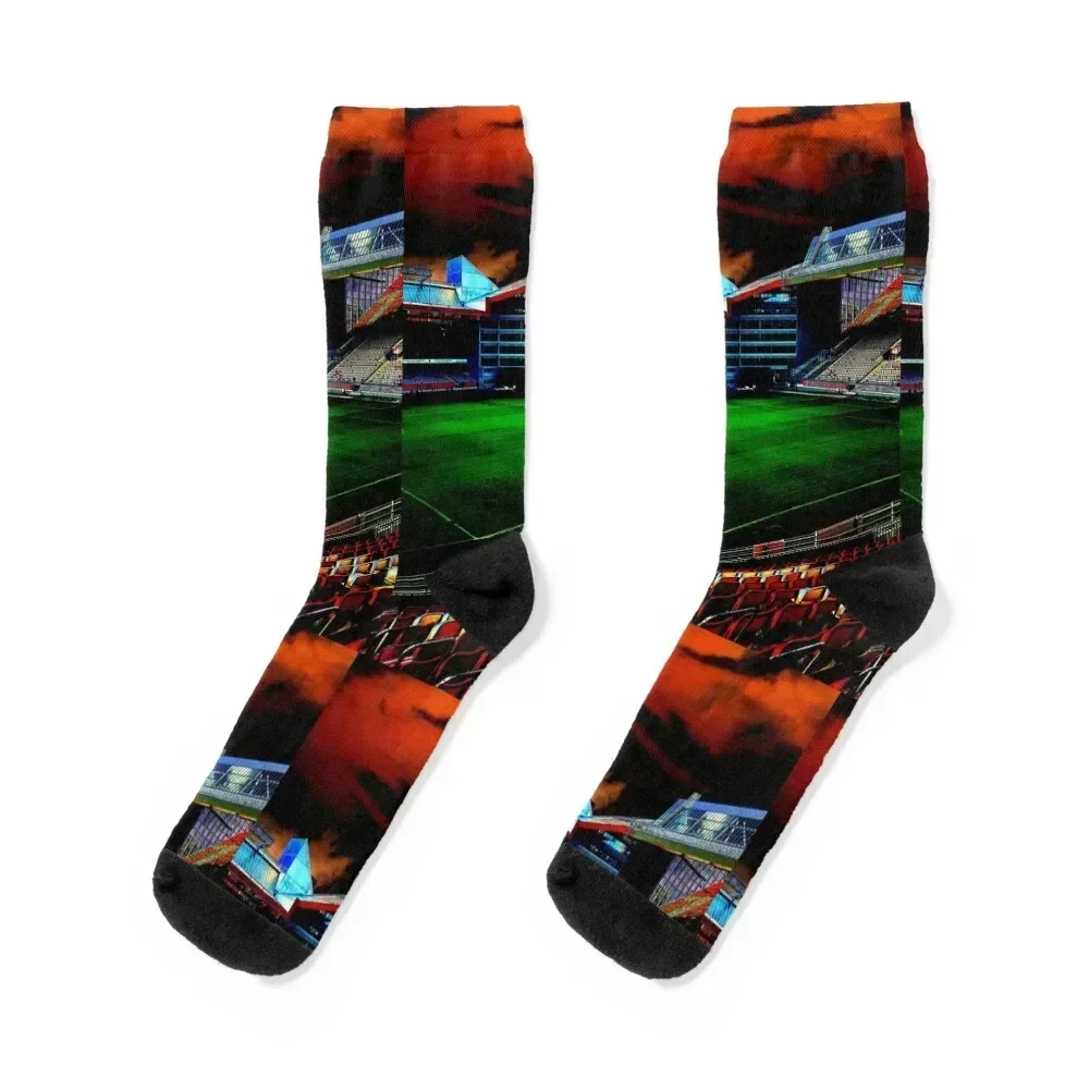 

Stadium view of 1. FC Kaiserslautern - Red Devils Art Socks soccer anti-slip kids Ladies Socks Men's