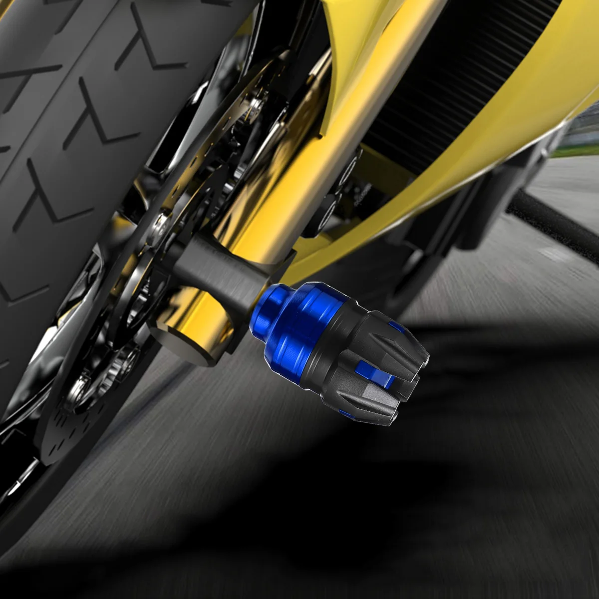 

2PCS Anti fall Cup Front Wheel Motorbike Collision Cap Aluminum Alloy Fork Slider Accessory Sturdy Durable High Temperature