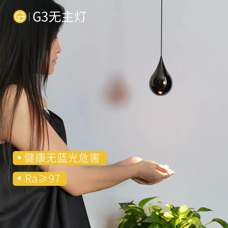 Modern Bedroom Bedside Lamp Is Extremely Simple High-end Light Luxury And Creative Water Droplet Atmosphere Lamp For The Foyer