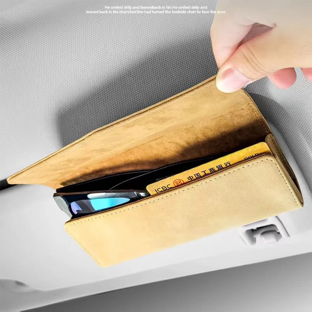 For Geely ZEEKR 001 007 009 X Accessories Suede Car mounted glasses case glasses clip decoration storage modification