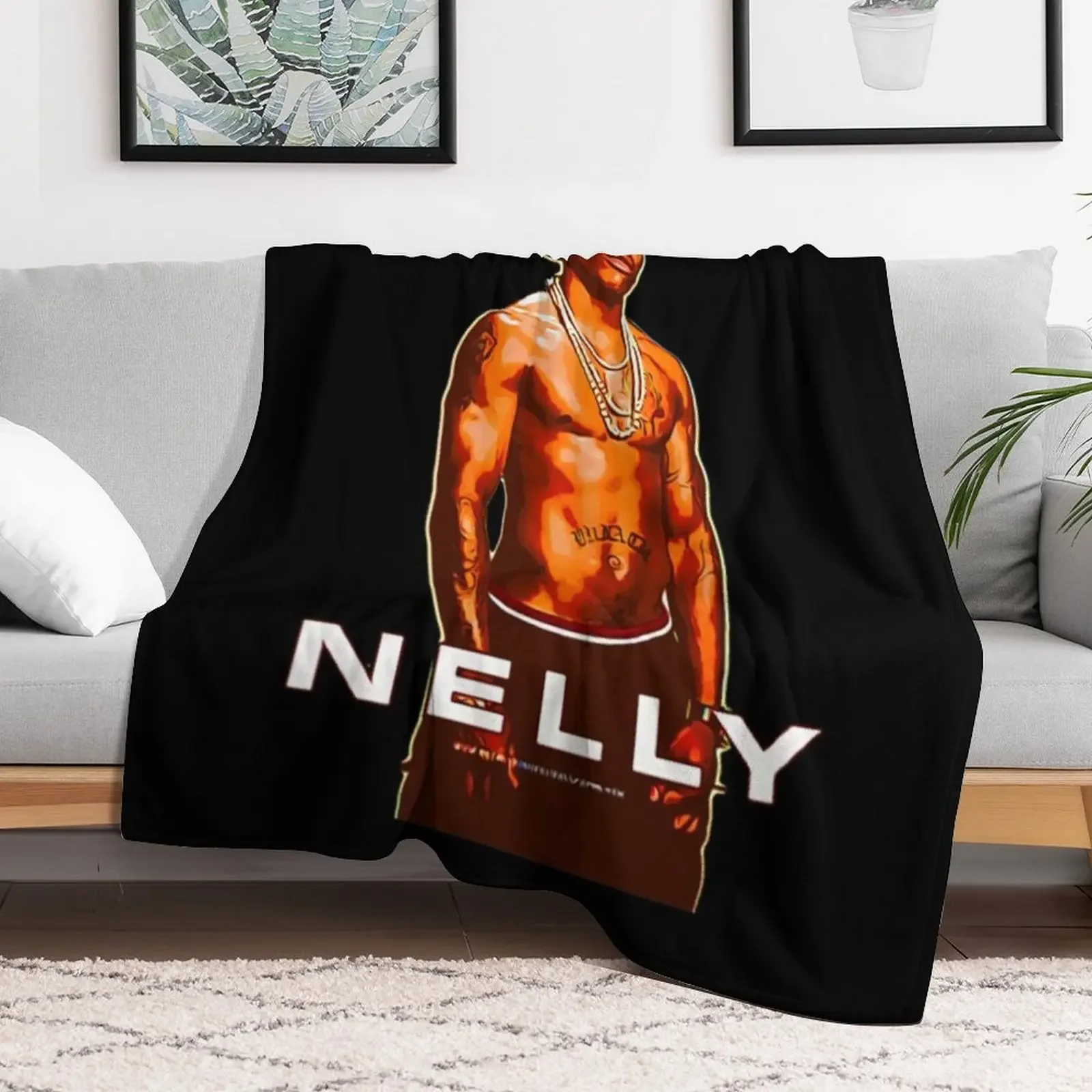 nelly - Nelly Rapper Throw Blanket blankets and throws Luxury St Stuffeds anime Blankets