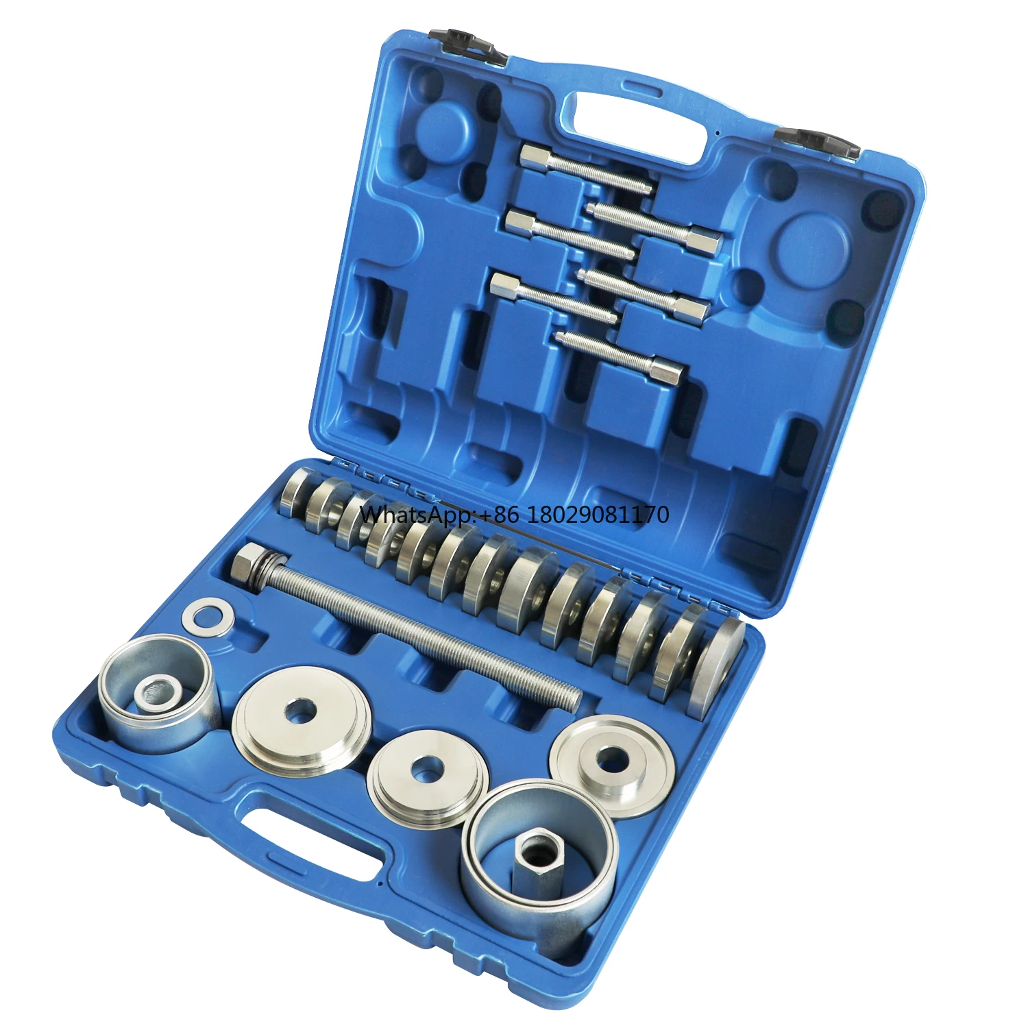 30 Piece Front Wheel Bearing Removal Installation Tools Puller Set Replacement Automotive Mechanics Tool Kit