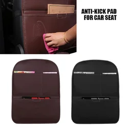 PU Leather Car Seat Back Protector Dust-proof For Children/ Baby Kick Mat Protect From Mud Dirt Waterproof Car Seat Cover