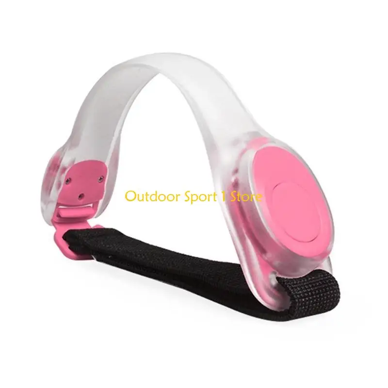 

A0KA LED Light Up Armband Reflective Adjustable Wearable Silicone Running Belt Strap