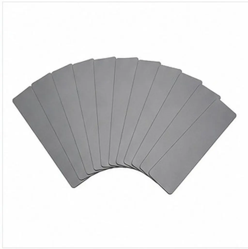 10Pcs Stainless Steel Engraving Plates Blank Rectangular Name Tags Metal Id Badges Office Nurse Event Supplies