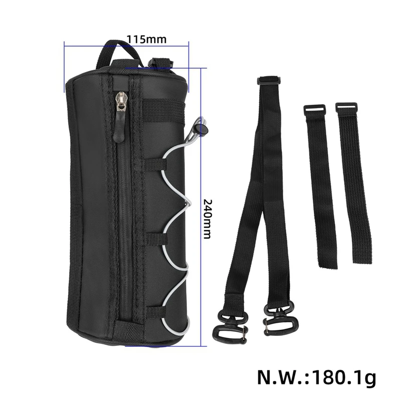 Handlebar Bag 2.5L Bicycle Bags Frame Pannier Bag Multifunction Portable Shoulder Bag Waterproof Zipper Bike Accessories