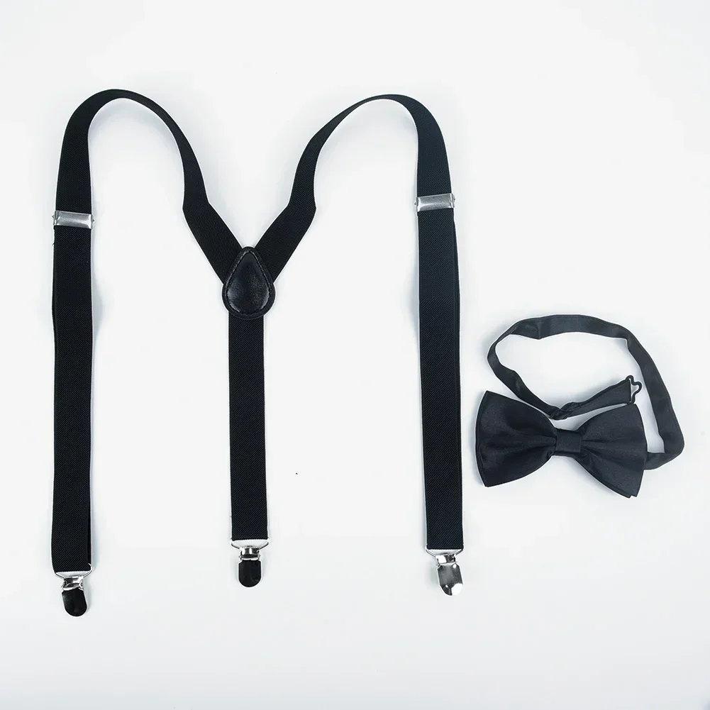 Men Suspenders Size 75cm Length  High Elastic Adjustable 4 Strong Clips Suspender Heavy Duty X Back Trousers Braces