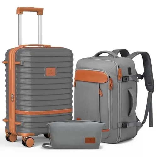 

Набор расширяемых чемоданов Joyway для ручной клади, одобренный авиакомпаниями, легкий жесткий чемодан 20 дюймов с колесами-спиннерами