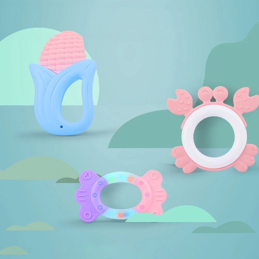 12 szt. Grzechotka dla niemowląt, gryzak dla noworodków i małych dzieci, bezpieczna dla zdrowia, łatwa w czyszczeniu, dzwonek do ręki dla dziecka, uspokajacz