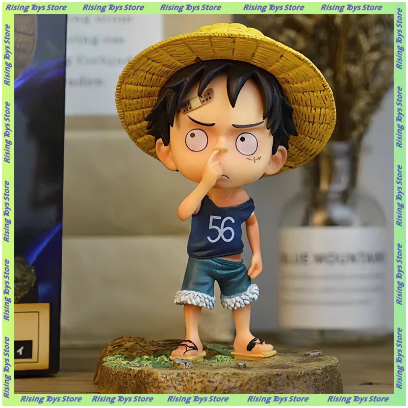 

Luffy Figurine Cute Chibi Anime Model Car Accessory Desktop Ornament, Collectible Toy Perfect As A Birthday Gift For Boys