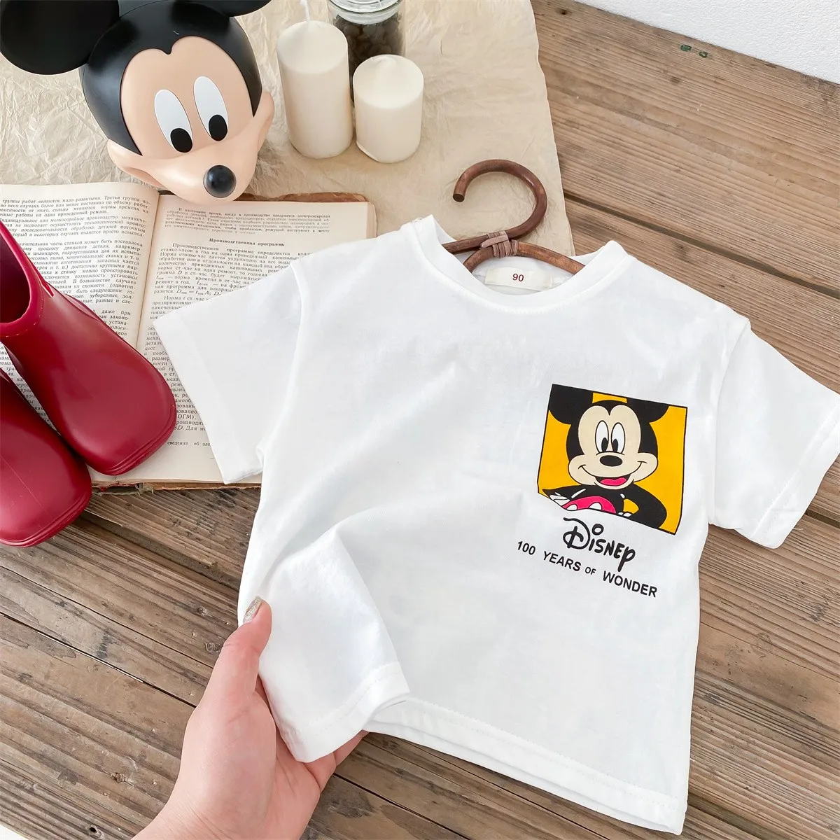 Children\'s Clothes Summer Boys T-shirt Printed Cartoon Cotton Fashion Kids Tops Tees Mickey Short Sleeved Tshirt Toddler Costume