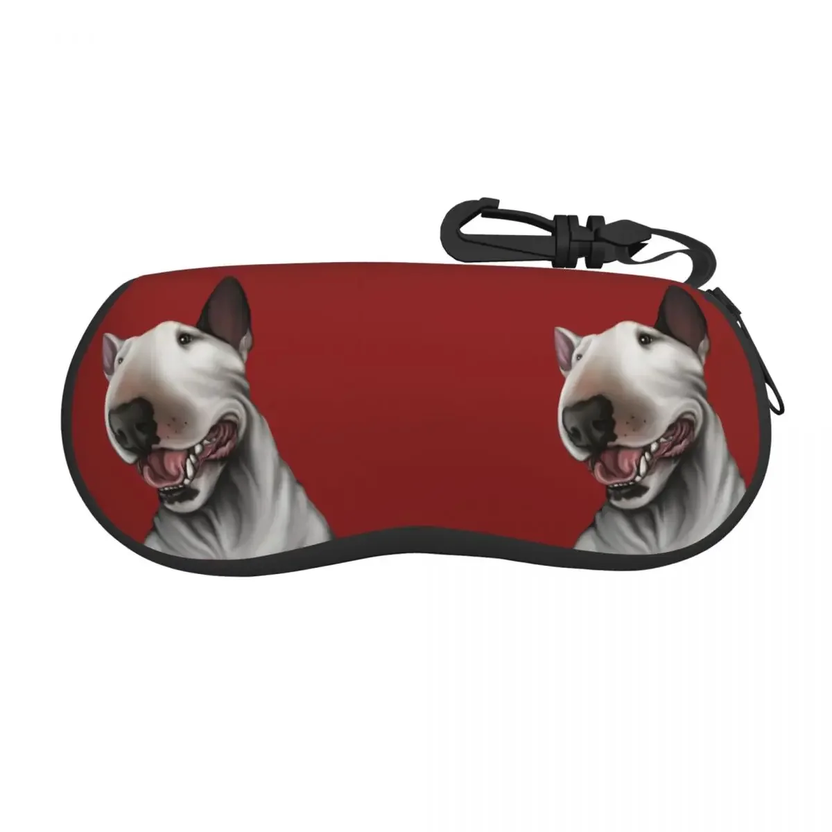 

Bull Terrier Dog Eyeglass Glasses Case Women Men Soft Animal Pet Puppy Sunglasses Protective Bag