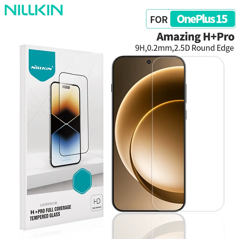 NILLKIN For OnePlus 15 Screen Protector Film H+Pro HD Clear Tempered Glass Film For One Plus 15 Phone Film