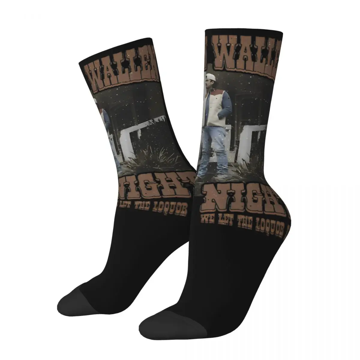 

Vintage Morgan WALLEN Cowgirl Country Middle Socks for Women Men Accessories Spring Autumn Winter Cute Crew Socks Breathable