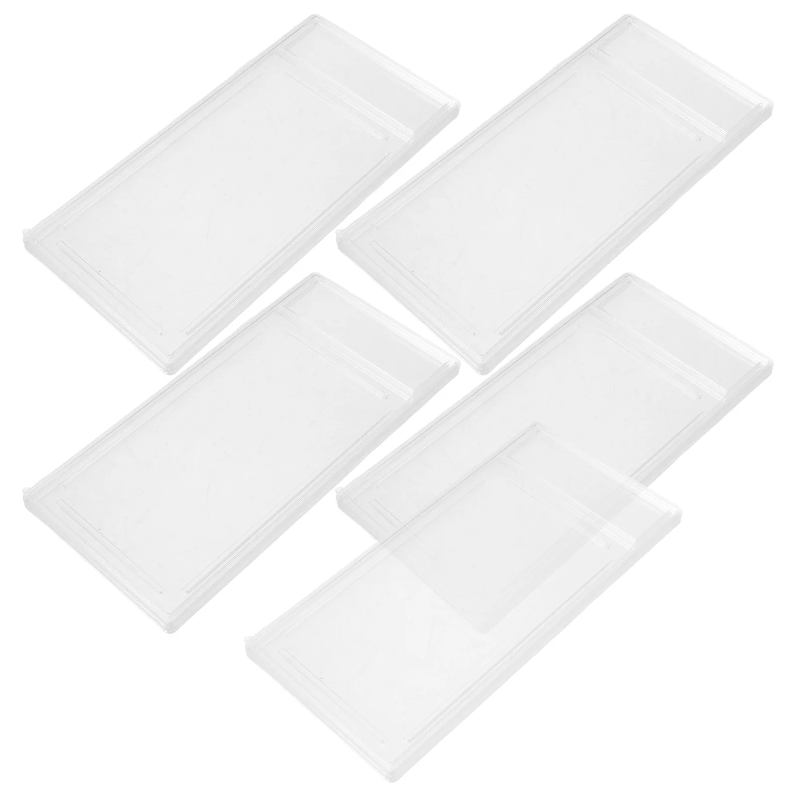 

5Pcs Game Card Display Case Double-Sided Transparent Hard Plastic Protector for Baseball Trading Sports Cards