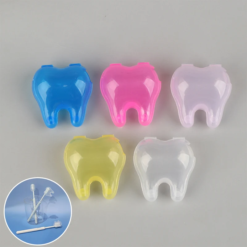 

Teeth Style Portable Toothbrush Head Cover Clips Plastic Dustproof Germproof Protector Caps Travel Camping Bathroom Accessor