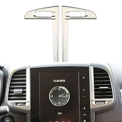 Car Front AC Vent Trim for Renault Koleos for Samsung QM6 2016-2022 Air Conditioning Cover 2Pcs Decoration Sticker Accessories