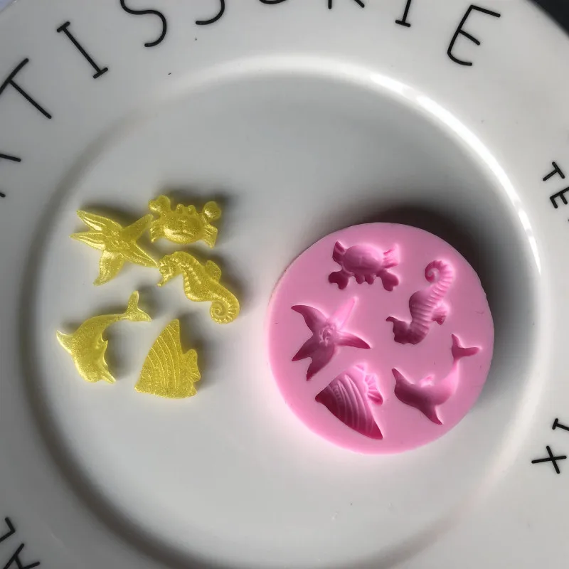 Marine biological silicone mold, mobile phone Epoxy decorative DIY mould XGY-5