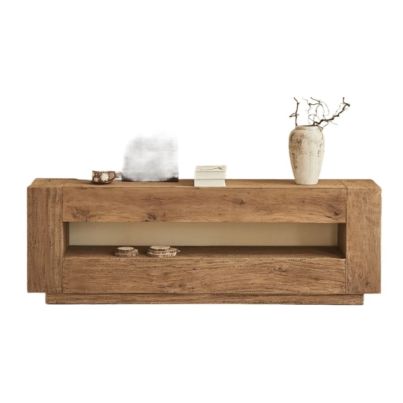 

Wabi Sandy Antique St год Living Roo m Ретро напольный ТВ Ca Binet Простой Zen Homestay Low Ca Binet