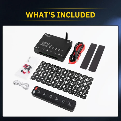 Imagen 2 del producto UNI-SHINE 4/6 Panel de Control Control táctil inalámbrico relé electrónico multifunción RGB clic parpadeante para coche 4x4 barco 12V 24V