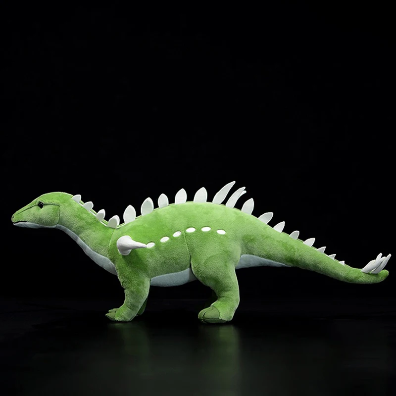 Lindo Huayangosaurus juguete de peluche suave simulación realista dinosaurio Kentrosaurus modelo Animal muñeca regalos Audlt