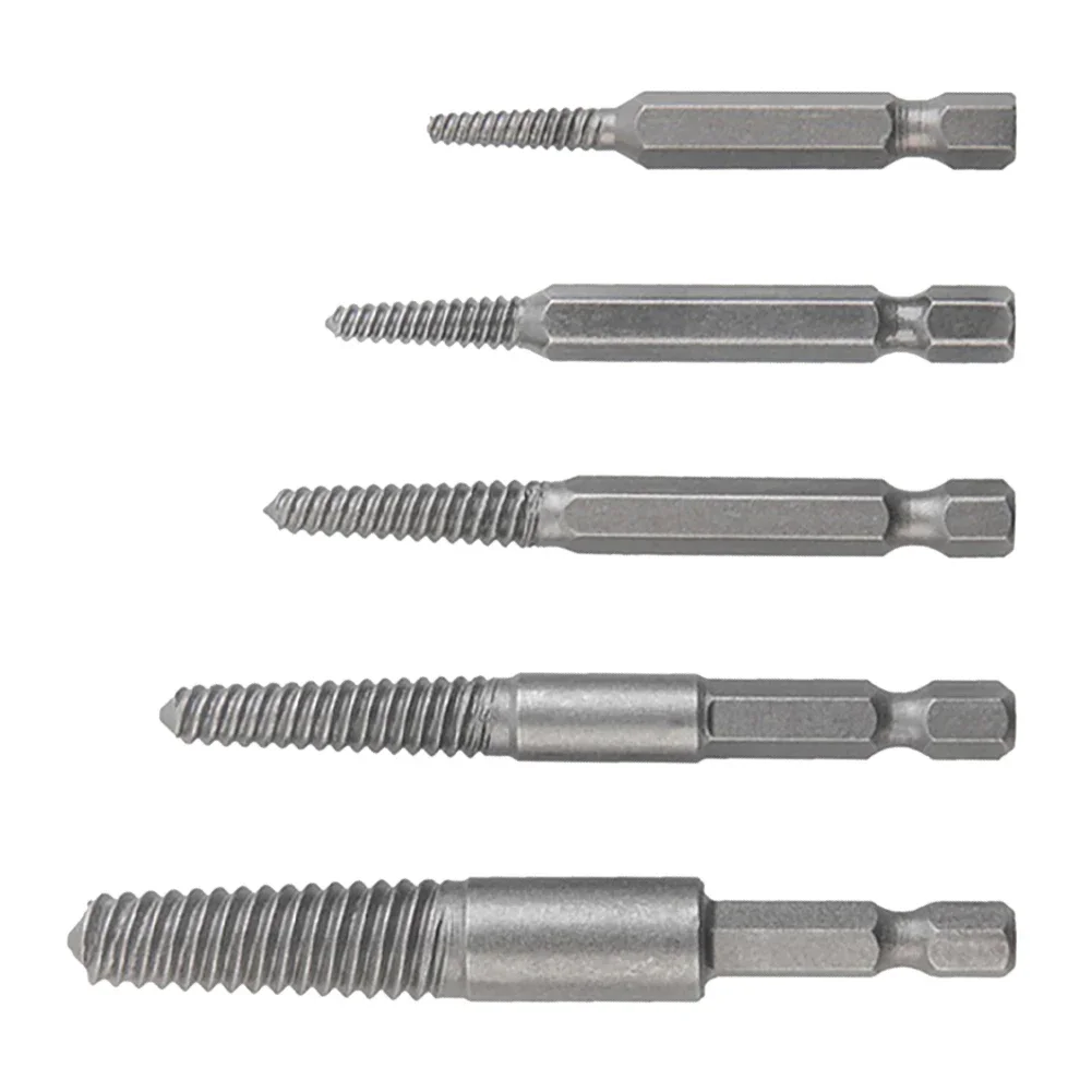 Parafusos Danificados Extrator de Parafuso, Fixação, Durabilidade, Eficiente, Acessórios Convenientes, Ferramentas Elétricas, 1 #, 2 #, 3 #, 4 #, 5 #, 1PC