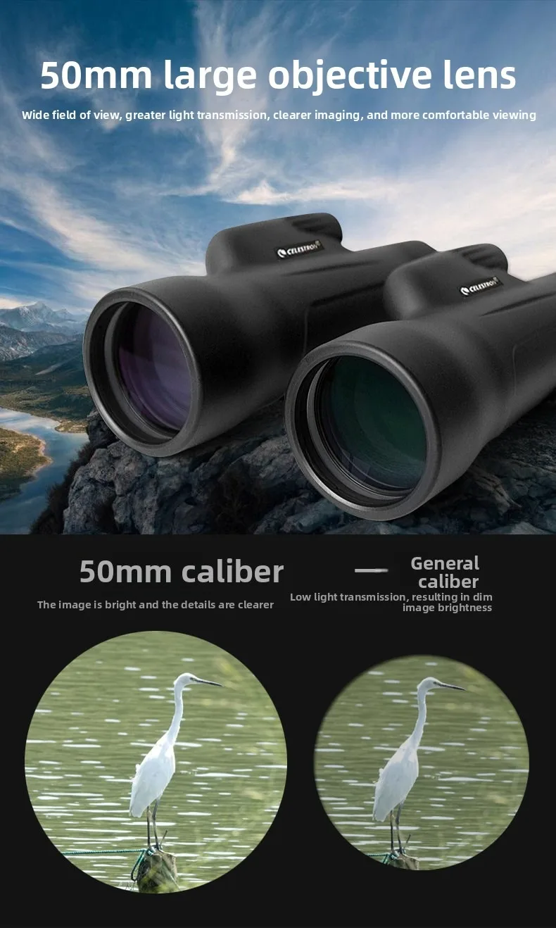 CELESTRON Original Hochleistungs-Teleskop 50mm Große Blende Hochauflösende Outdoor-Beobachtung 10x50 Monokular – Detail 4
