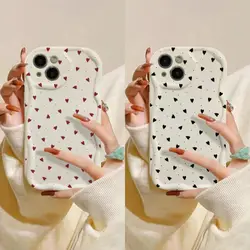 Case For Xiaomi Redmi Note 13 Pro 12 4G 10 11 12S 8 9 A1 A2 Plus 13C 10C 12C 9A 9C Soft Silicone Wavy Edge Love Heart Cover