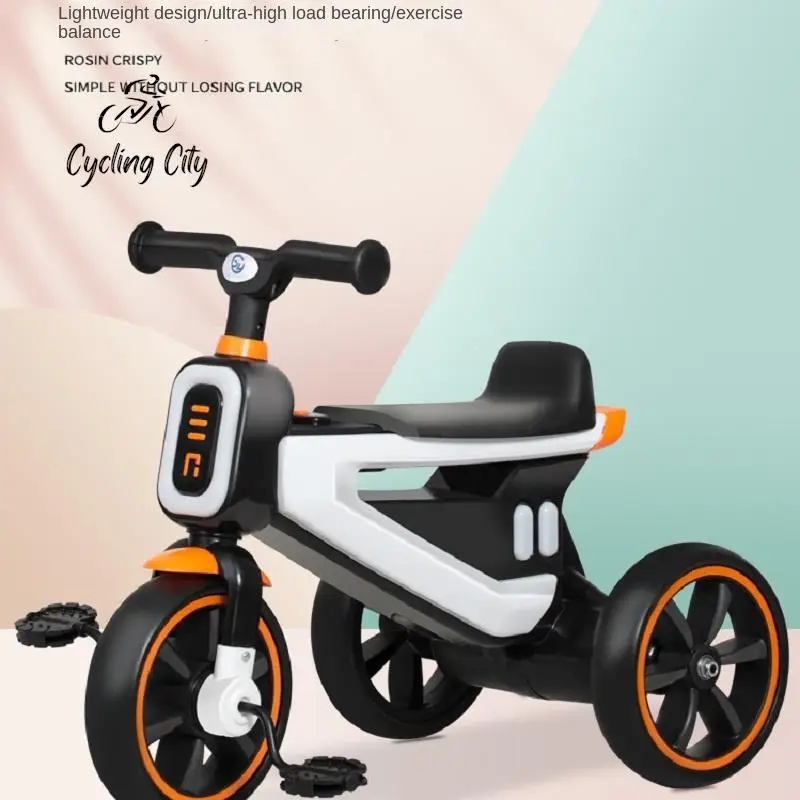 

Children's Tricycles 2-5 Year Old Baby Strollers With Music And Lighting Tricycles Children's Bicycles Push Rods Drop Shipping