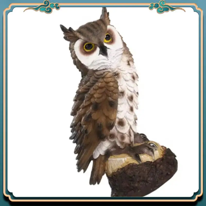 (جديد)-الراتنج البومة تمثال الطيور حديقة النحت الفن تمثال زينة للداخلية/الخارجية الحديقة ساحة الشرفة سطح المكتب الحلي