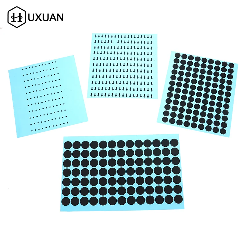 직경 12/3.5/7/9mm IR 원격 제어 전도성 고무 버튼용 검정색 전도성 고무 패드 키패드 수리 키트