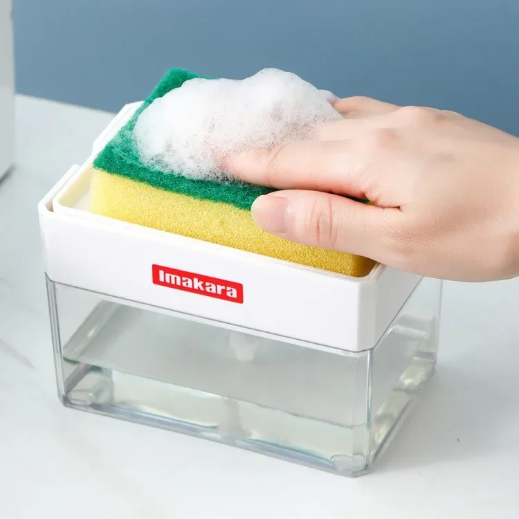 Imakara Cross-Border Sink Cleaner Pressure Device Kitchen Sink Vegetable Basin Washing Disinfectant Box Dishwashing Sponge Stora