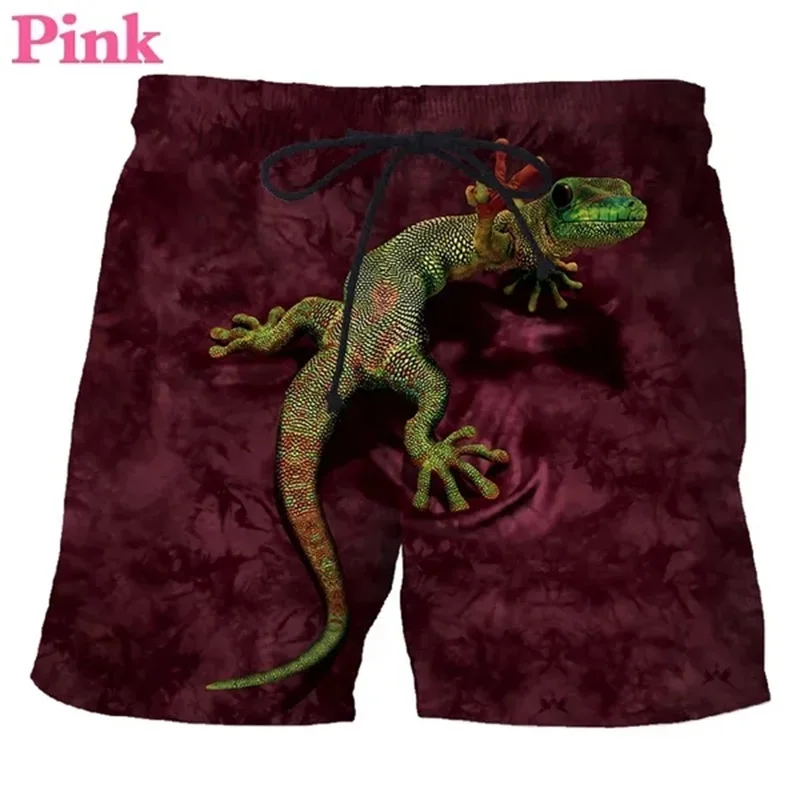 Summer Casual Animal Pattern Board Shorts For Men 3D Printed Men\'s Beach Shorts Streetwear Cute Funny Animal Shorts Hombre