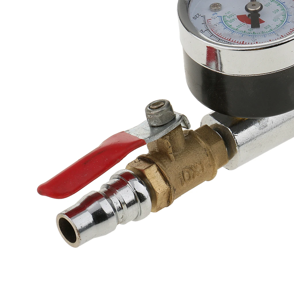 Car 220psi Air Tire Filler Pump Manometer With Switch