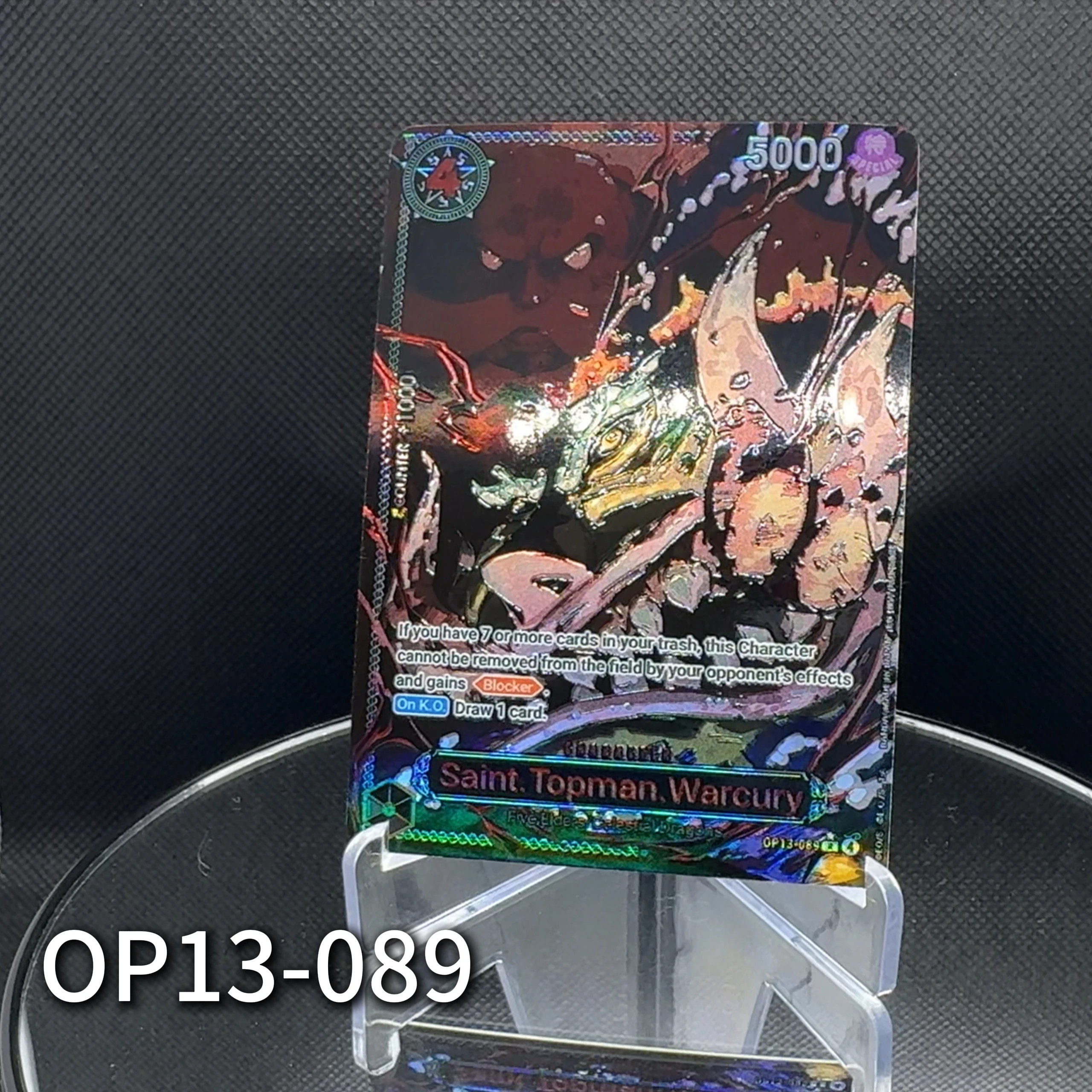 원피스 TCG OPCG 영문 캐릭터 카드 OP13 5 시안트 누스주로 사턴 주.피터 워커리... - 3