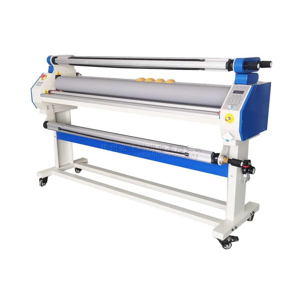 BFT-1700 63in Large Format Full Auto Electrical Roll Roll Thermal Automatic Cold Laminator Heat Assisted Trimmer Wood 220V/110V